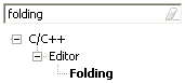 Preferences for code folding in Eclipse