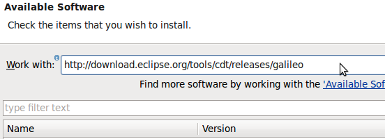 Select the CDT Repository in work with box