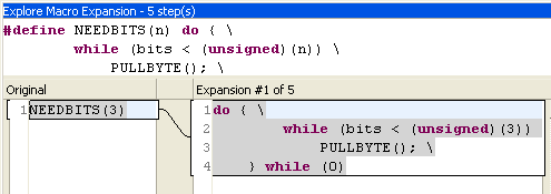 Step by Step expansion of Macro in Eclipse Editor