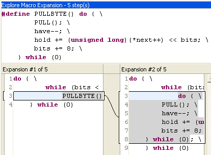 Step by Step expansion of Macro in Eclipse Editor