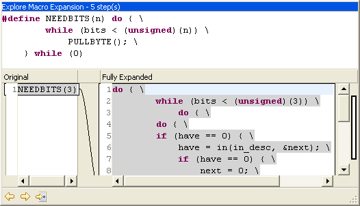 Step by Step expansion of Macro in Eclipse Editor