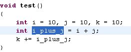 Eclipse has replaced the the value in the refactored variable.